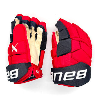 Bauer Supreme Mach - NHL Pro Stock Hockey Gloves - Sebastian Aho (Red/Black)