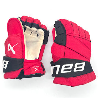 Bauer Vapor Hyperlite - Used NHL Pro Stock Glove - Sebastian Aho (Red/Black)