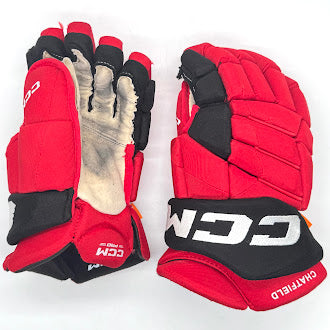 Bauer Supreme Mach - Used NHL Pro Stock Glove - Sean Walker (Red/Black)