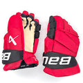 Bauer Vapor Hyperlite - NHL Pro Stock Glove - Martin Necas (Red/Black)