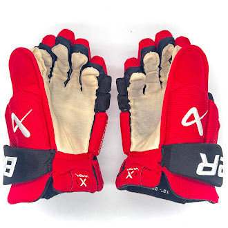 Bauer Vapor Hyperlite - Used NHL Pro Stock Glove - Andrei Svechnikov (Red/Black)