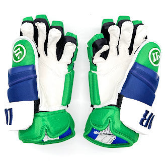 Warrior Covert QRE Pro - NHL Pro Stock Glove - Tony Deangelo (Blue/Green/White)