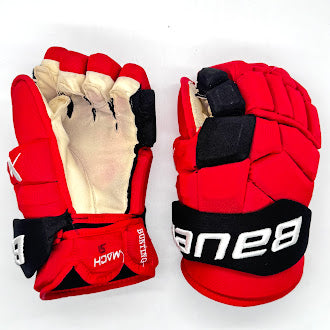 Bauer Supreme Mach - Used NHL Pro Stock Glove - Michael Bunting (Red/Black)