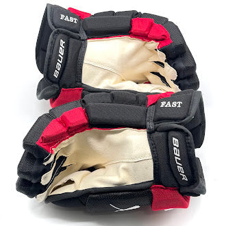 Bauer Vapor Hyperlite - NHL Pro Stock Glove - Jesper Fast (Black/Red)