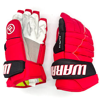Warrior Alpha DX - NHL Pro Stock Glove - Carolina Hurricanes (Red/Black)