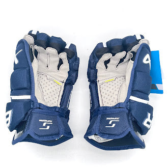 Bauer Supreme Mach - Pro Stock Hockey Glove - Intermediate (Blue)
