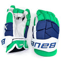 Bauer Supreme Mach - NHL Pro Stock Glove - Bett Pesce (Blue/Green/White)