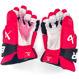 Bauer Vapor Hyperlite - Used NHL Pro Stock Glove - Dylan Coghlan (Red/Black)