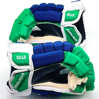 Bauer Pro Series - Used NHL Pro Stock Glove - Ethan Bear (Blue/Green/White)