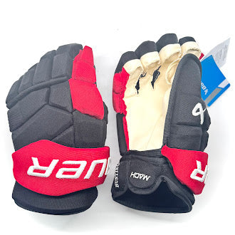 Bauer Supreme Mach - NHL Pro Stock Hockey Gloves - Michael Bunting (Black/Red)