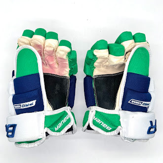 Bauer Pro Series - Used NHL Pro Stock Glove - Ethan Bear (Blue/Green/White)