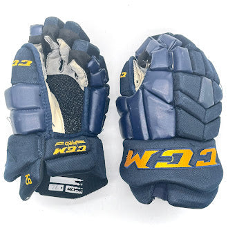 CCM HG42PP - Used OHL Pro Stock Glove (Navy/Yellow Text)