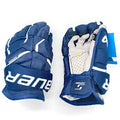 Bauer Supreme Mach - Pro Stock Hockey Glove - Intermediate (Blue)