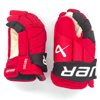 Bauer Vapor Hyperlite - NHL Pro Stock Glove - Jack Drury (Red/Black)