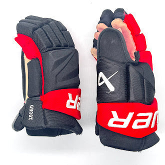Bauer Vapor Hyperlite - Used NHL Pro Stock Glove - Shayne Gostisbehere (Black/Red)