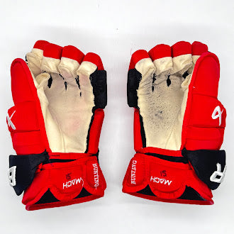 Bauer Supreme Mach - Used NHL Pro Stock Glove - Michael Bunting (Red/Black)