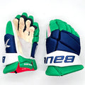Bauer Vapor 1X Lite - Used NHL Pro Stock Glove - Nino Niederreiter (Blue/Green/White)