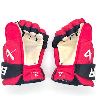 Bauer Vapor Hyperlite - Used NHL Pro Stock Glove - Sebastian Aho (Red/Black)