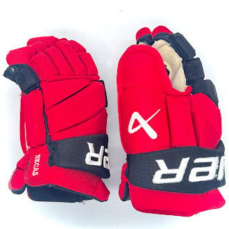 Bauer Vapor Hyperlite - Used NHL Pro Stock Glove - Martin Necas (Red/Black)