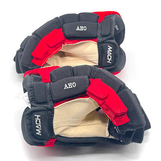 Bauer Supreme Mach - Used NHL Pro Stock Glove - Sebastian Aho (Black/Red)