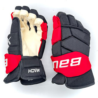 Bauer Supreme Mach - NHL Pro Stock Glove - Brady Skjei (Black/Red)