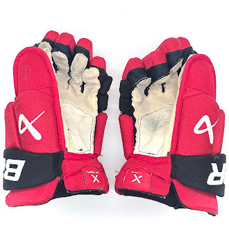 Bauer Vapor Hyperlite - Used NHL Pro Stock Glove - Sebastian Aho (Red/Black) #2