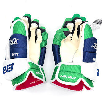 Bauer Vapor 1X Lite Pro - NHL Pro Stock Glove - Jesper Fast (Blue/Green/White)