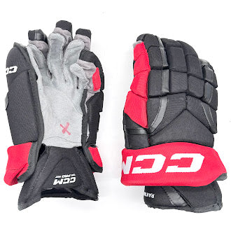 CCM HG12 - Used NHL Pro Stock Glove - Mikko Rantanen (Black/Red)