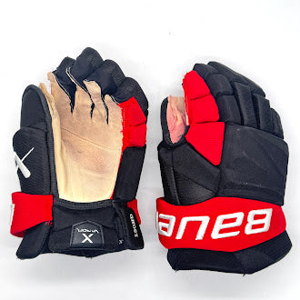 Bauer Vapor Hyperlite - Used NHL Pro Stock Glove - Shayne Gostisbehere (Black/Red)