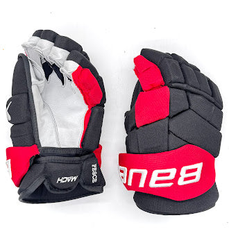 Bauer Supreme Mach - NHL Pro Stock Glove - Bett Pesce (Black/Red)