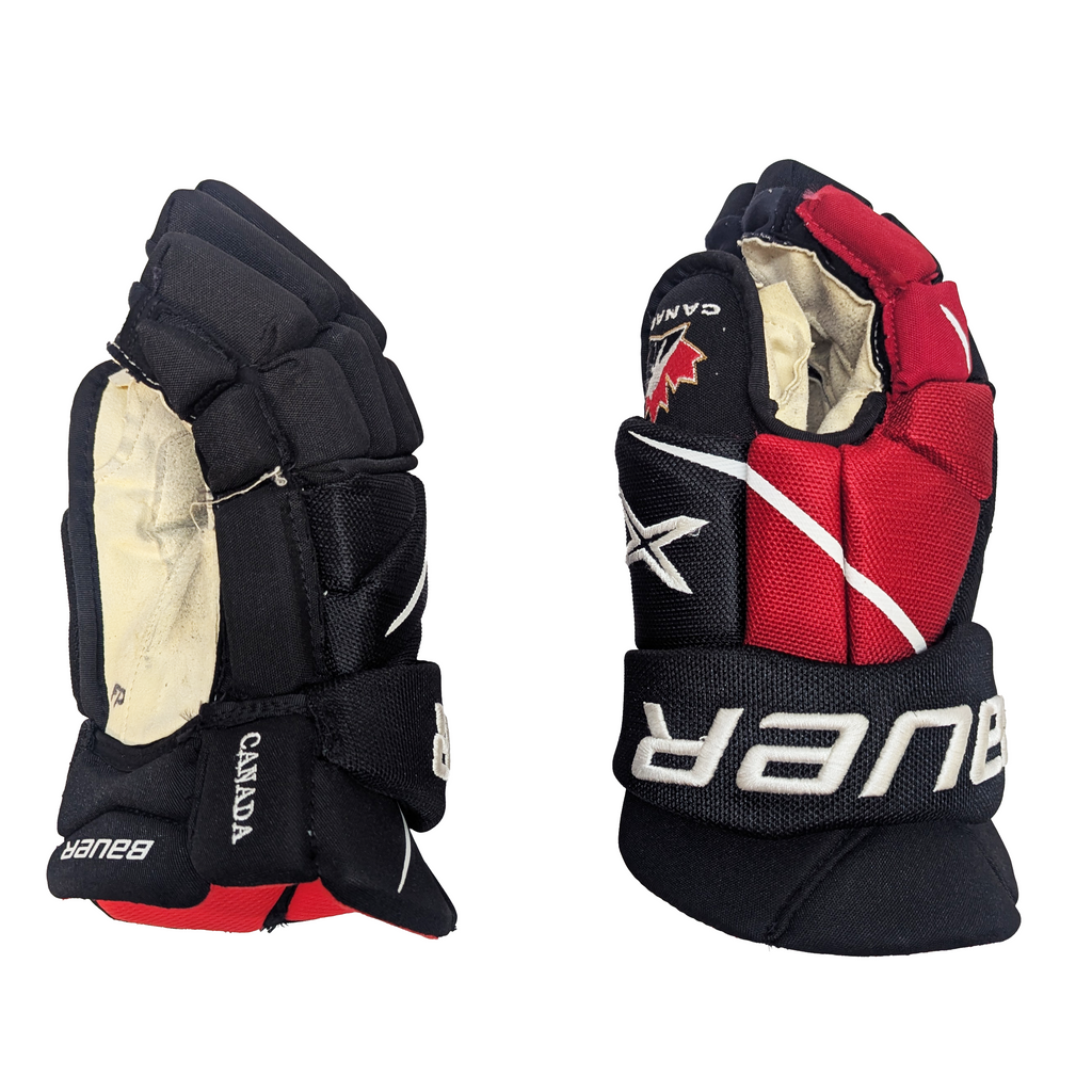 Bauer Vapor 2X Pro - Used Team Canada Pro Stock Hockey Gloves (Black/Red/White)
